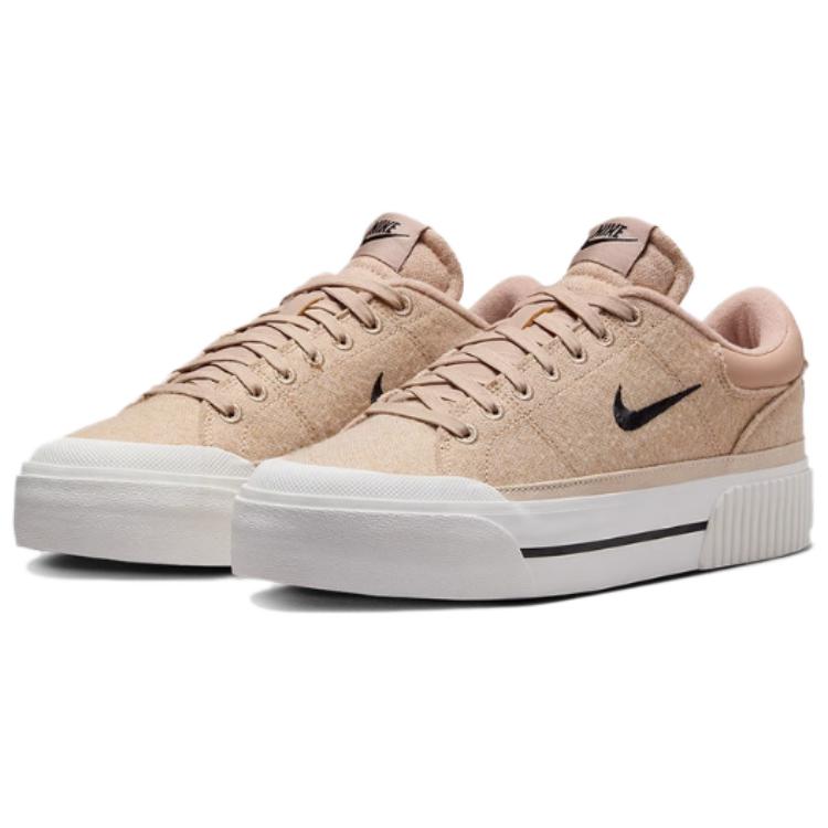 New Nike Court Legacy Lift Hemp Sail Sanddrift Black Women's FZ2606-200