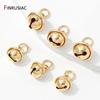 14K Gold Plated Brass 9/11mm Jingle Bells Pendants for Jewelry Making,Hanging Charms For DIY Necklace Earrings Bracelet Findings