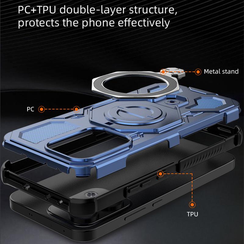 Luksusowe Magnetyczne Etui Pancerne Dla etui oppo Reno13 oppo Reno13 Reno13 Pro 5G Global Pokrowiec Magsafe Bezprzewodowe Ładowanie Pokrowiec na Telefon