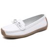 BrandNew Genuine Leather Export Handmade Bean Bean Snail Lady FootPairs Non-slip Wear-resistant Flat Sole SoftFit Loafers Women