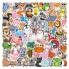 120 Waterproof Animal Cartoon Stickers for Kids - Perfect for Suitcases, Skateboards, and Refrigerators