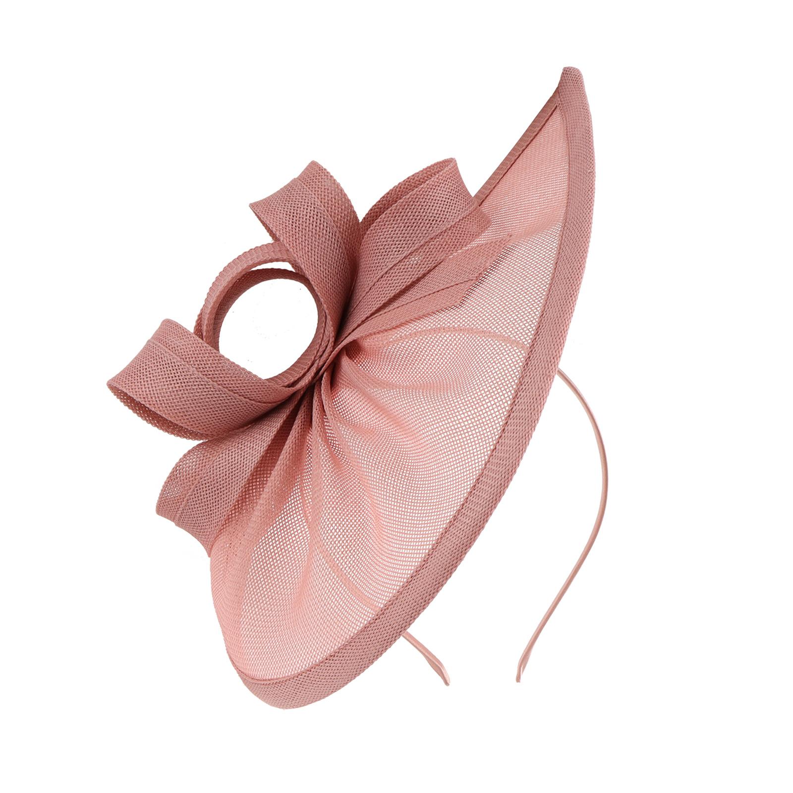 

Unisex Kentucky Style Mesh Derby Hat Breathable Lightweight Sun Hat Headpieces Party Headwear for Outdoor Activities рожевий