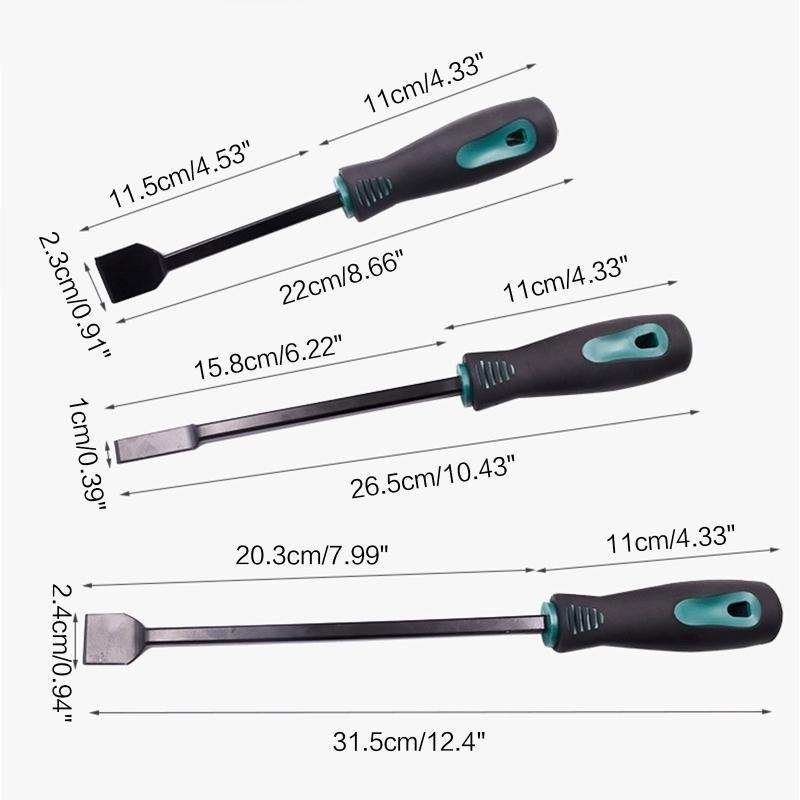 3Pcs Motorcycle Gasket Scraper Rust, Motor Cleaning Car Engine Cylinder Oil Dirt Cylinder Sealant Clean-up Supplies