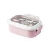 Large Capacity Divides Lunch Box Portable Meal Box Stainless Steel Lunch Box  Student