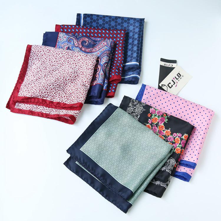 Men's Retro Wedding Pocket Square - Groom & Best Man Viscose Handkerchief Scarf
