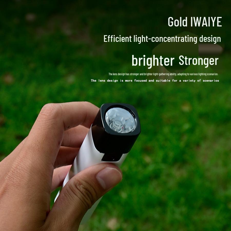 USB Rechargeable Portable LED Flashlight with Power Bank Feature