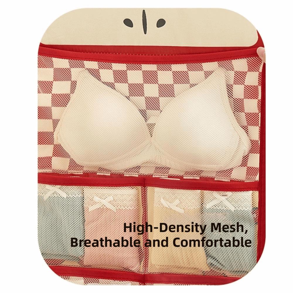 Space Saving Underwear Storage Organization Cartoon Wardrobe Mounted Storage Bag  Kitchen Wardrobe