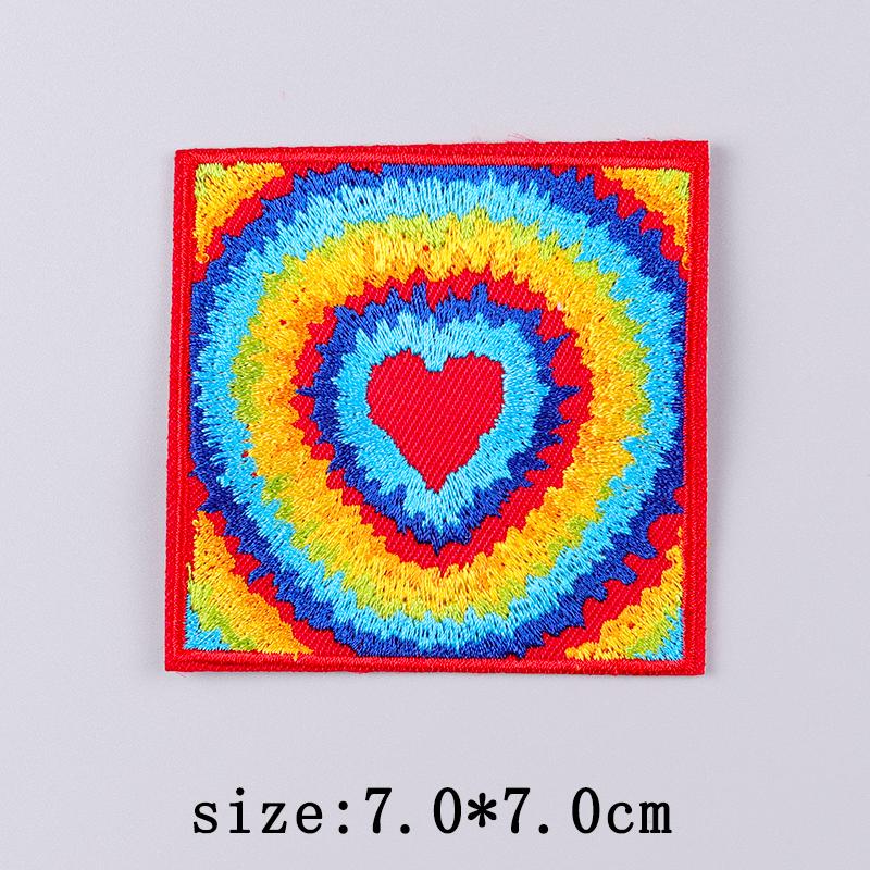 Patch Brodé Arc-en-ciel LGBT Thermocollant Pour Vêtements Patches Thermocollants Sur Vêtements Patch Cœur Gay Pour Vêtements Badges
