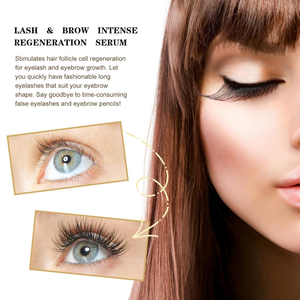 Gentle and Traceless Eyelash Liquid, with Long, Curly and Beautiful Eyelashes. Moisturizing Eyebrows with Dark and Dense Eyelash Liquid