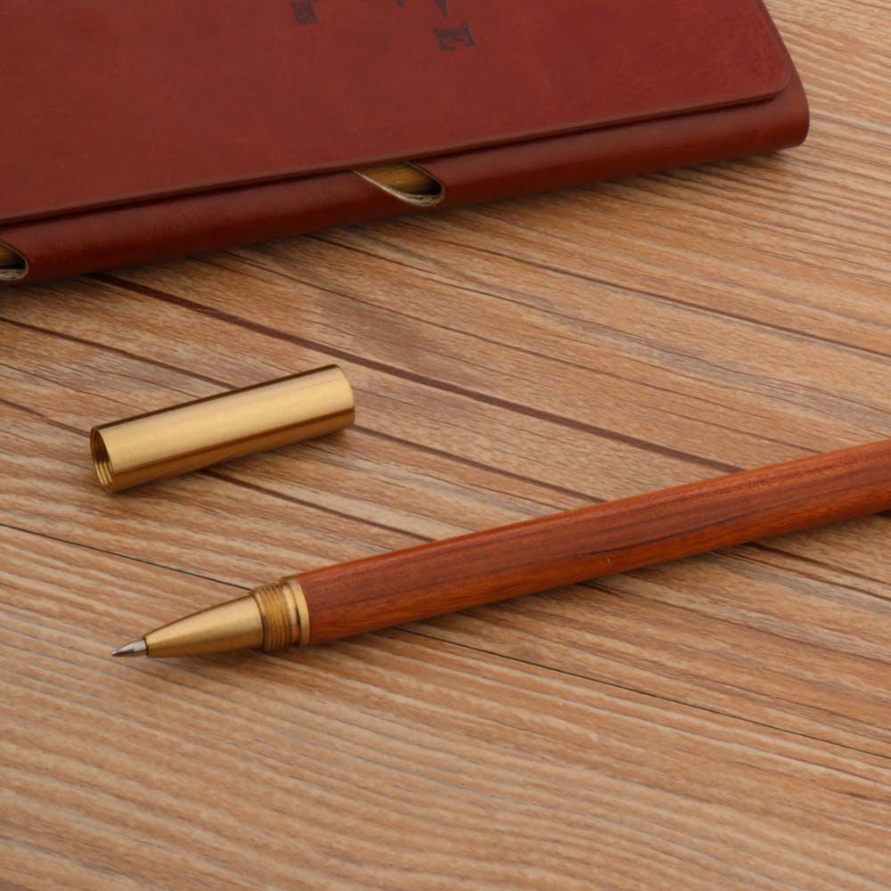 Sign Pen Ballpoint Writing Tools Wood Rollerball Pen Metal Gel Pen Roller Ball Pen Brass Pen