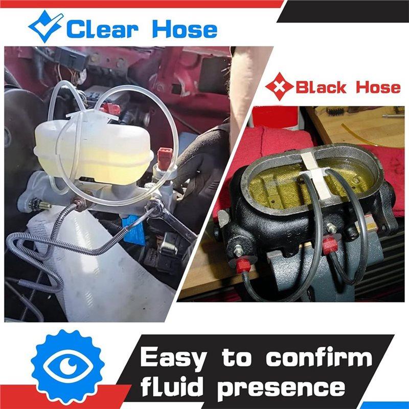 A25F-Master Cylinder Bleeder Kit Replacement For 14151, 22 Inch Hose, Clip, SAE And Metric Fittings Universal Fit