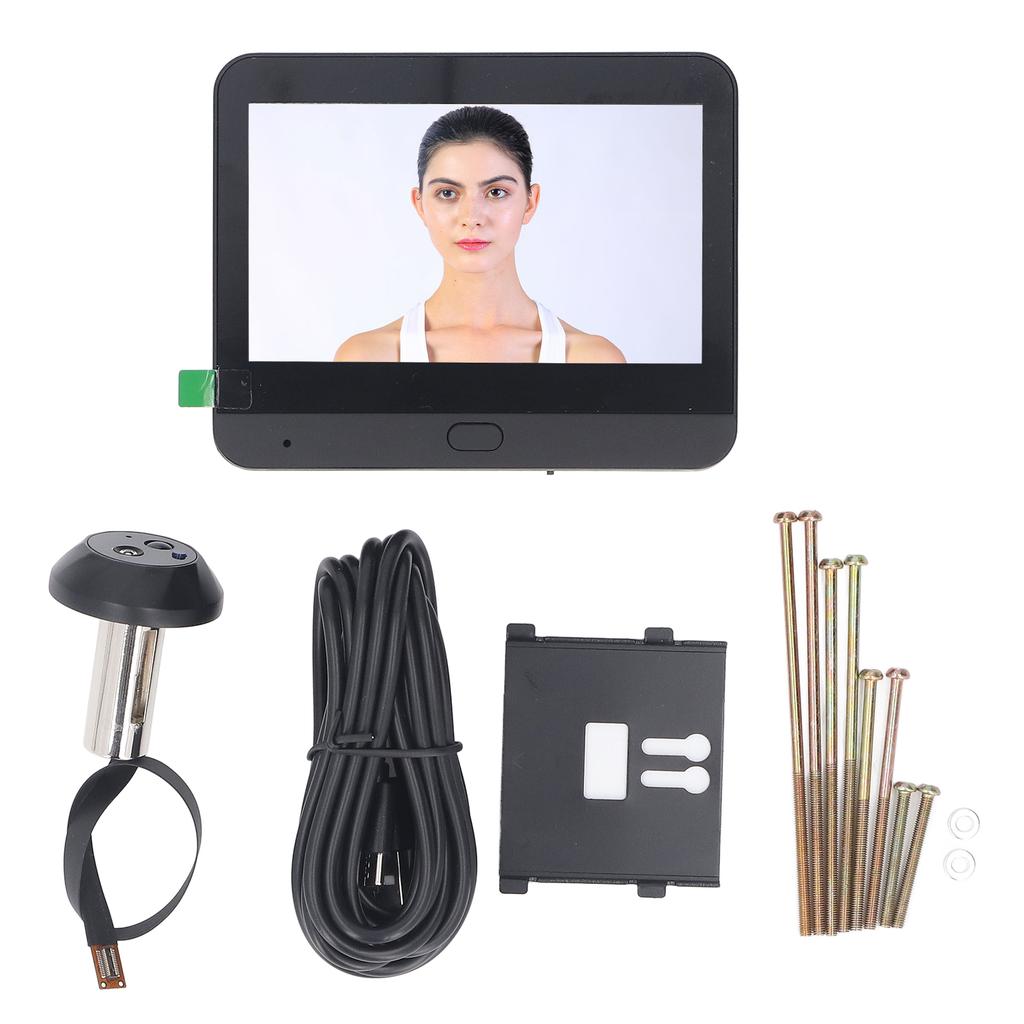 Wireless Video Doorbell Intercom System 1080P 4.3 Inch Color Screen 120 Degree Wide Angle Smart WiFi Video Doorbell