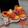 New orange splicing star skateboard shoes women's chic niche design sense high street trend sports shoes low top shoes