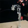 18cm Long Tassel Copper Coin Retro Hairpin Chinese Style Elegant Hair Stick Match Cheongsam Horse Face Skirt Women Ancient Style Hair Jewelry