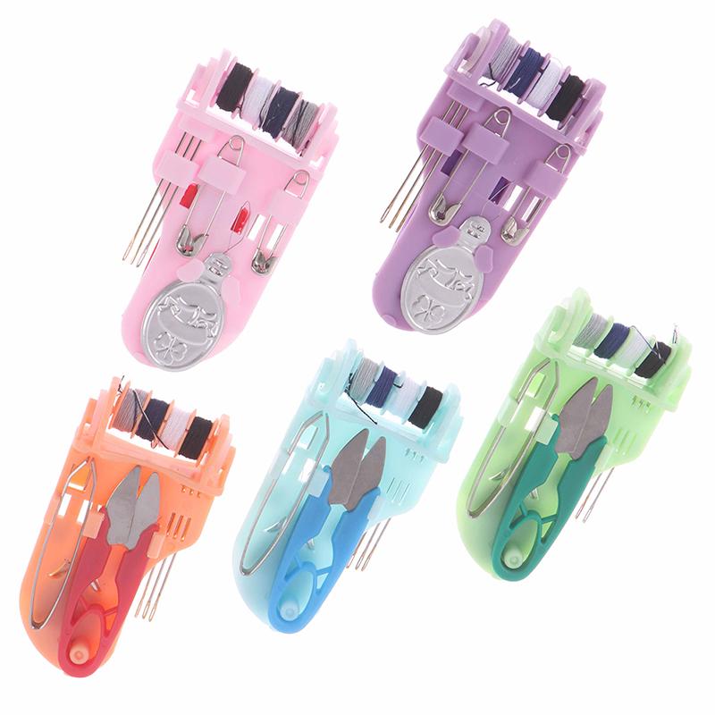 Home Travel Portable Mini Portable Sewing Kit Sewing Box Sewing Tool Box Needle