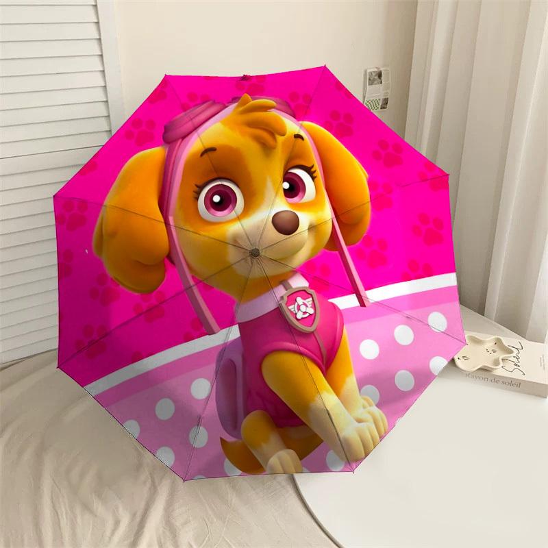 

1PC paw prints Umbrella-8-Rib Reinforced, Automatic Open, Lightweight & Durable, Cute Fashion Accessory for Outdoor, Beach or Casual Use, Beach Umbrel
