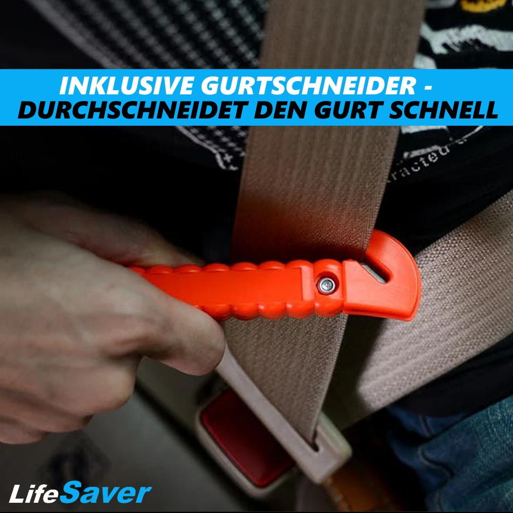 LiveSaver Nothammer Gurtschneider Notfallhammer Glasbrecher Gurtmesser [2er]