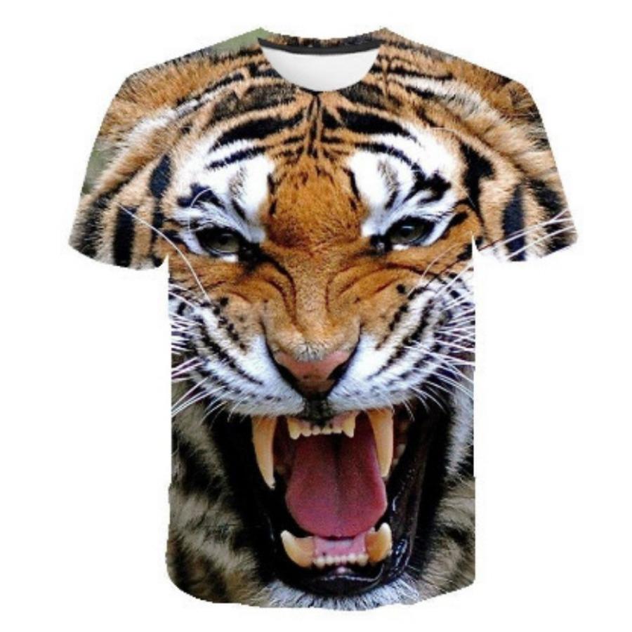 Men's Casual Digital Printing Trend T-shirt Digital Printing 3D T-shirt