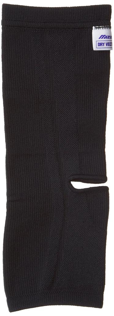 Mizuno Dry Vector Ankle Support (1 piece), Moisture-Wicking, Quick-Drying, Achilles Tendon and Arch Support, Unisex, C2JS7607 09, Black, L