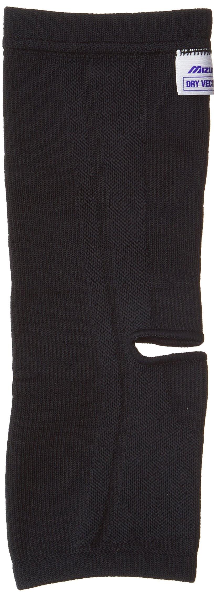 

Mizuno Dry Vector Ankle Support (1 piece), Moisture-Wicking, Quick-Drying, Achilles Tendon and Arch Support, Unisex, C2JS7607 09, Black, L