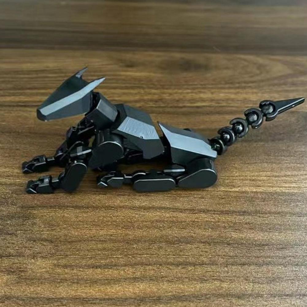 13 Robot Dog Action Figure Multi-Joint Movable Robot Dog Dummy Dog Gift for Collectors Desktop Decorations
