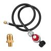 Adjustable 0-30 PSI Propane Regulator Wi 4FT Hose Gauge For Grills For QCC1 For 58in-18 UNF Outlet Connection For Cooking Burner