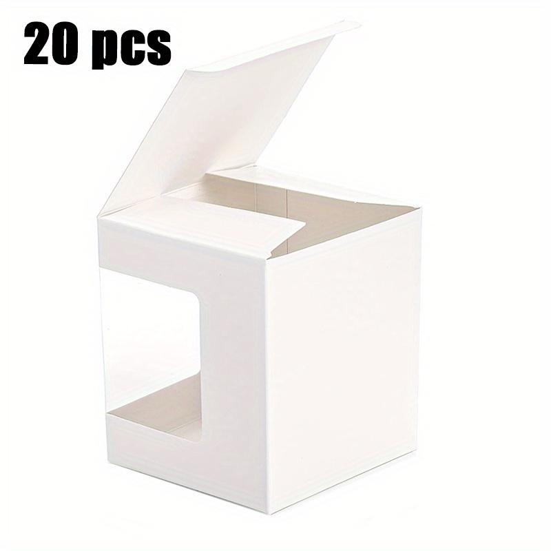 1set/ 20pcs Open Window Cupcake Box, Egg Tart Box, Muffin Box, Baking Dessert Packing Box, Cupcake Transparent Gift Box