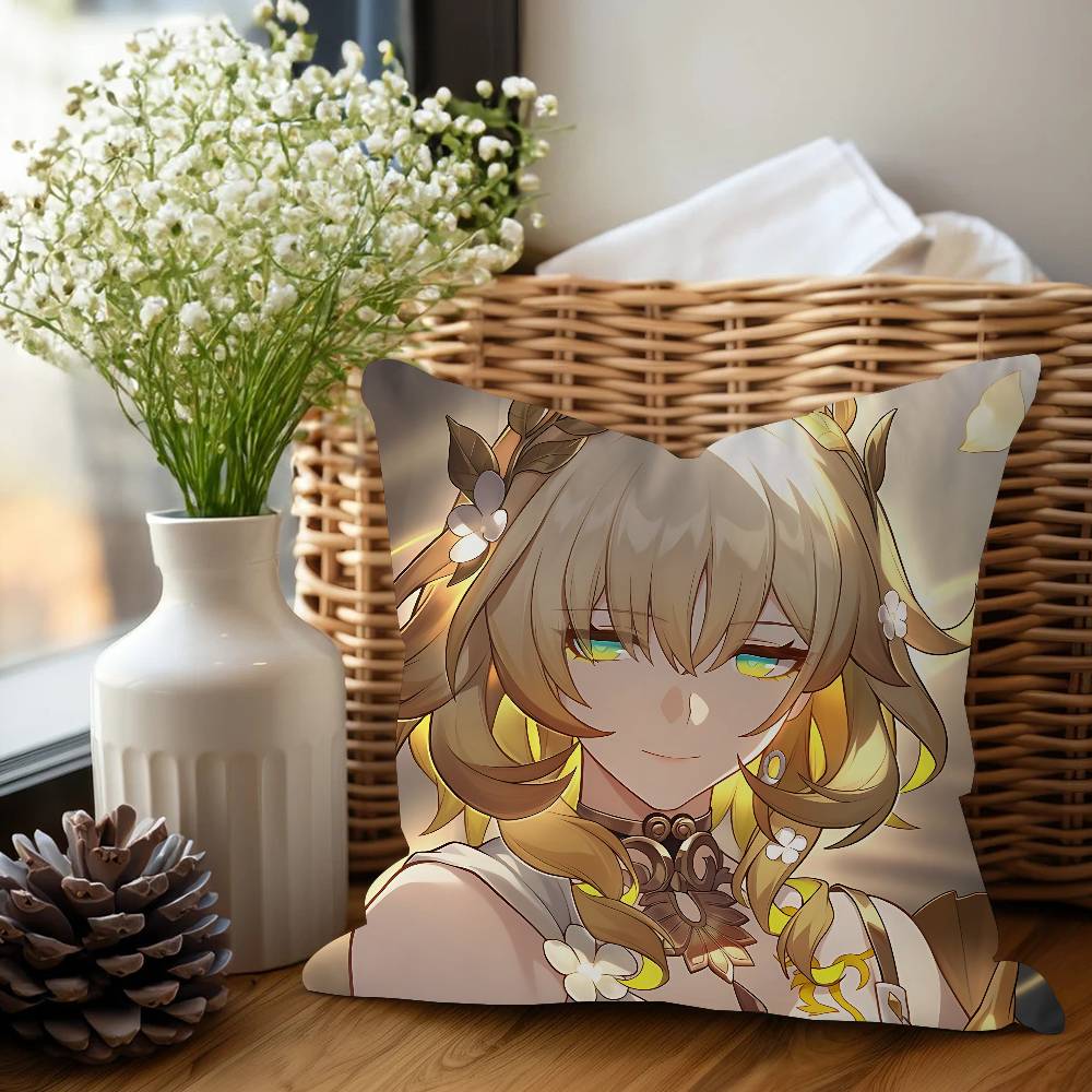 Anime Honkai Star Rail A-AglaeaS Pillow Cushion Cover Pillowcase Living Room Sofa Home Decor Customized