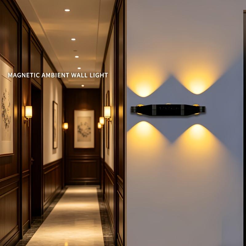 Smart PIR Motion Sensor LED Night Light Wireless Magnetic Cat Eye Hill Wall Lamp