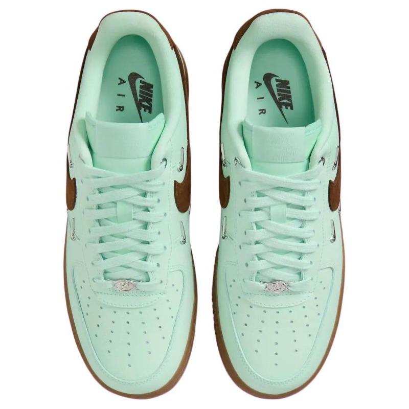 Nike Air Force 1 LOW Chocolate Mint Women Low Top Skate Shoes Green Brown IB8894-329