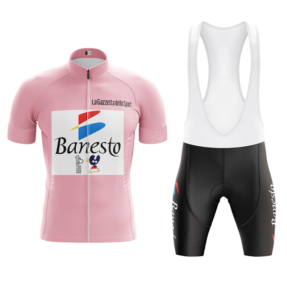 2026 Retro Cycling Jersey Set Men Short Sleeve Cycling Clothing Bib Shorts Gel Breathable Pad Classic Team Bike Kit Triathlon