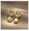Exquisite Cat's Eye Stud Earrings: Trendy, High-End Design for Women, Autumn/Winter 2021