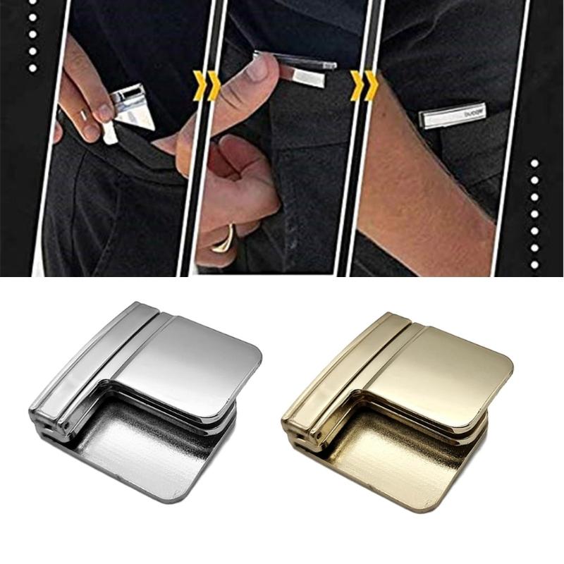 Multi-functionZinc Alloy Belt Clip Lazy Belt Cordless Buckle Belt Scam Waistband Pants Skirts T-shirt Suit Pants Belt