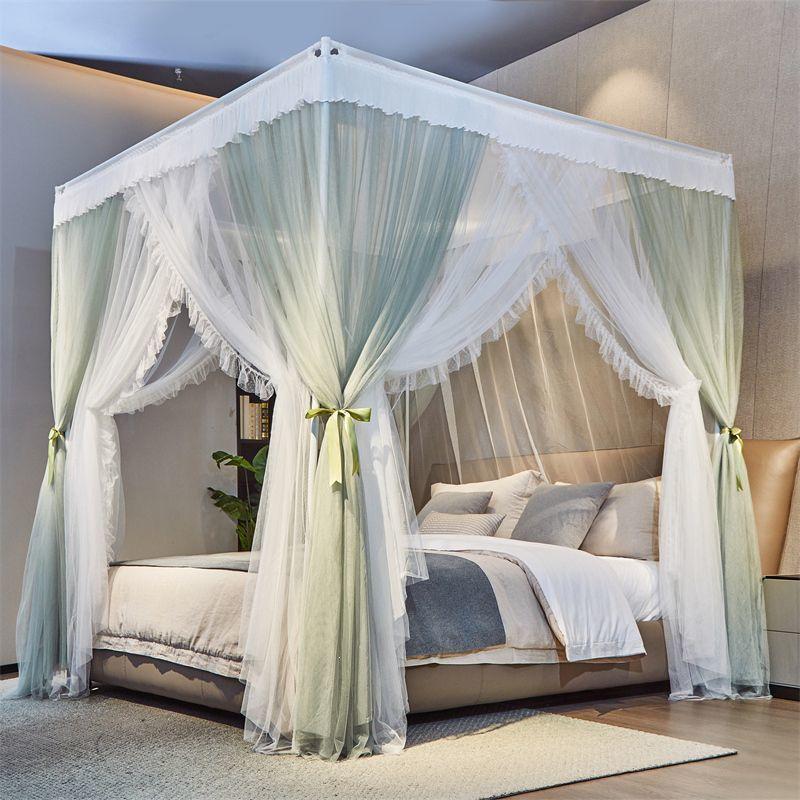 Double-Layer Gauze Floor-Standing Princess Mosquito Net