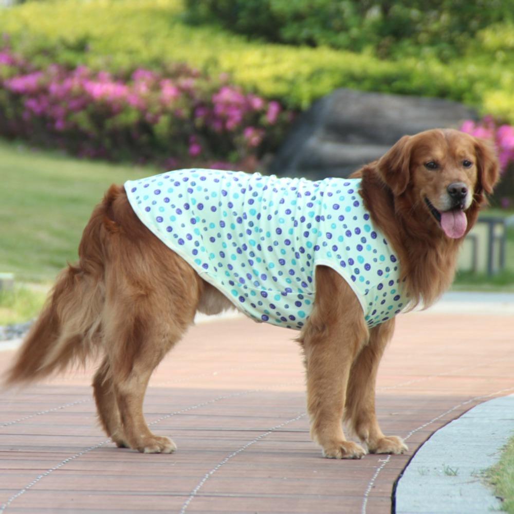 Big dog clothes summer golden retriever labrador large dog clothes vest light and cool anti-hair loss