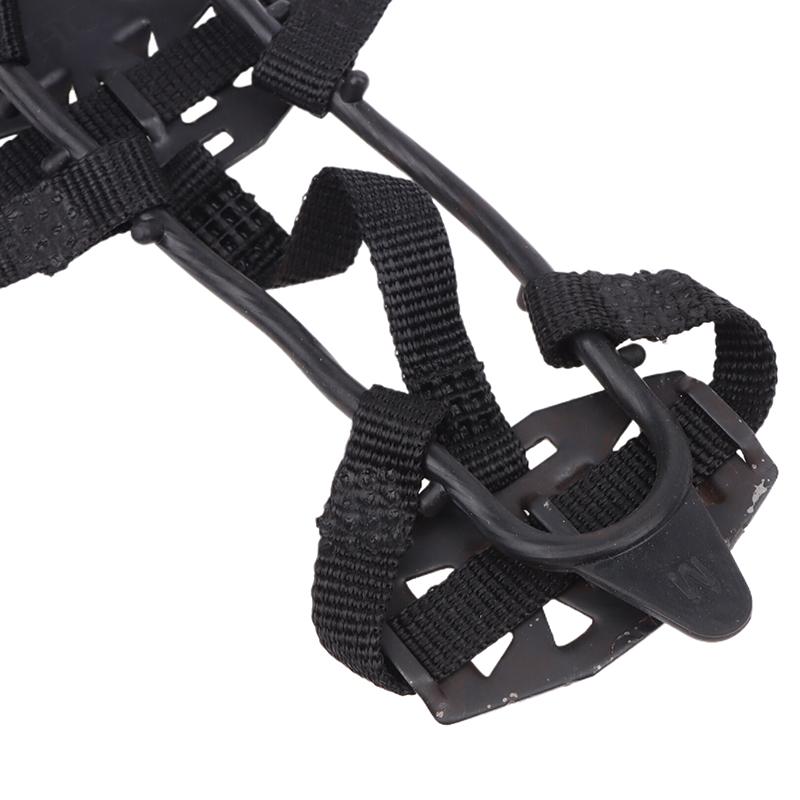 1 Paar ML Steigeisen Schuhüberzug 24 Zähne Anti-Rutsch Eisgriffe Greifer Schuhe Stiefel Wandern Eiskletterschuh Spikes Kletterkette