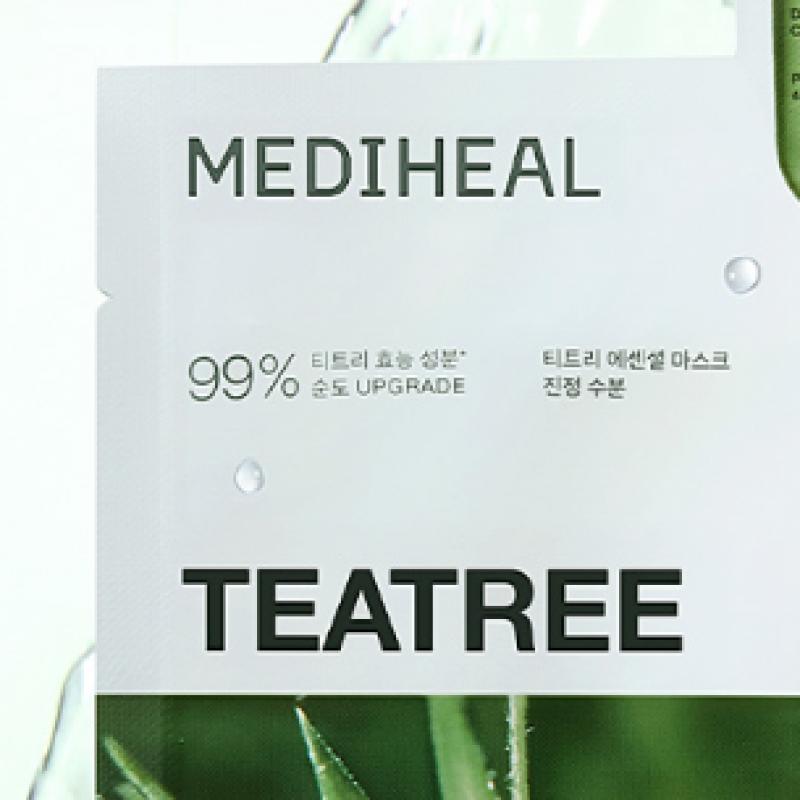 Mediheal Tea Tree Essential Mask Soothing Moisture 1 Sheet Madecassoside Trace Repair 1 Sheet