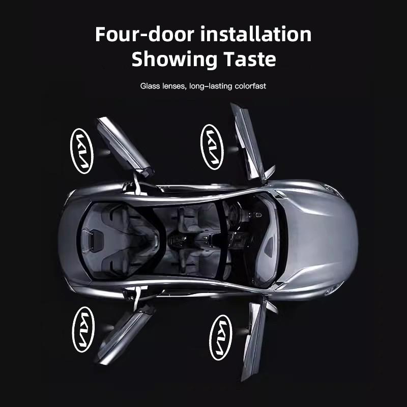 cnyqvs1 2Pcs LED Car Door Projector Logo High Definition Welcome Light For KIA K5 K9 Sorento Ceed Sportage Carnival Stinger Forte Niro