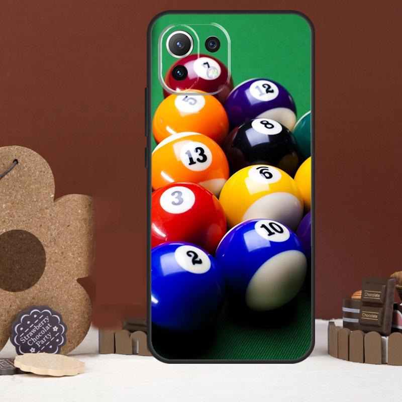 Sports billiards Case For Xiaomi 15 14 Ultra 13T 14T 15T 17 Pro Max POCO X7 Pro X5 X6 F5 F6 F7 F8 Ultra Cover