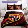 Stoke City Fußball Aufdruck 3-teiliges Bettwäscheset, Bequemes hautfreundliches Schlafzimmer Bettbezug-Set