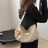 Casual and Fashionable Foreign Style Pendant 2025 Summer New Fabric Texture Foreign Style Simple Tote Shoulder Messenger Bag