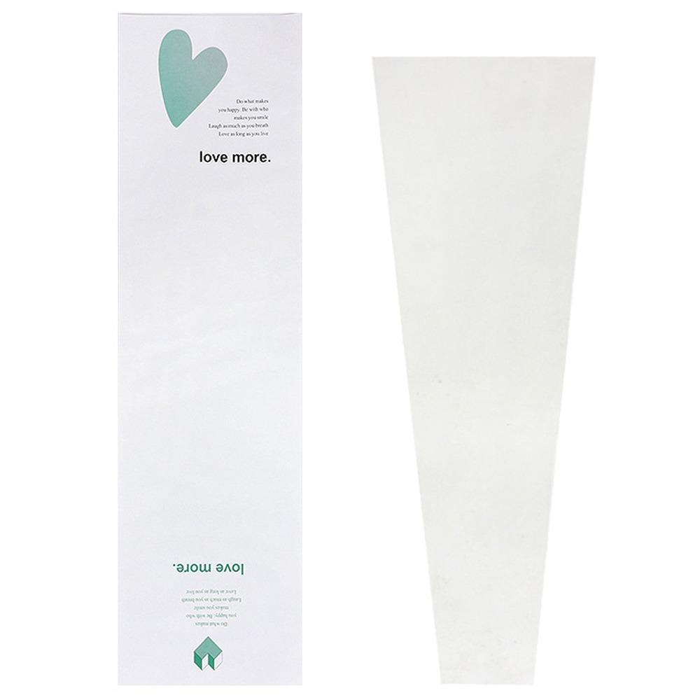 

10pcs Romantic Single Bouquet Wrapping Bags Love Shaped Flower Gift Bags Mother s Day