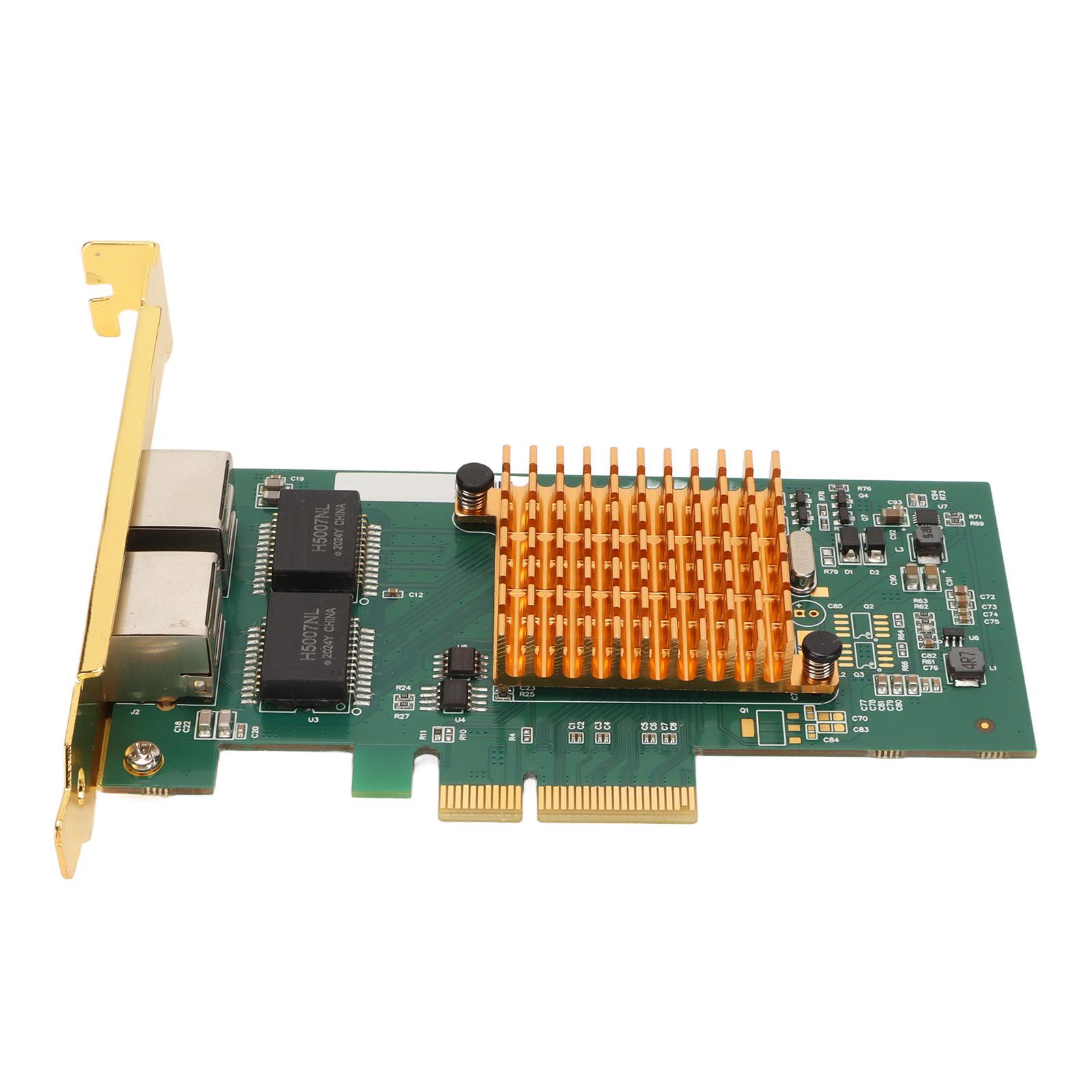 

PCI Express Network Card 2 Port Gigabit NIC 2 RJ45 Ports Fast Ethernet PCI Express Network Adapter