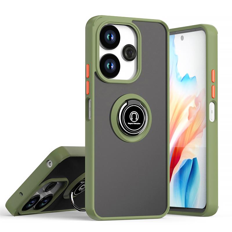 Hard PC Shockproof Funda For Xiaomi Redmi 13C 13 4G 5G Case Ring Kickstand Car Magnetic Phone Cover for Redmi13 13 C Armor Matte