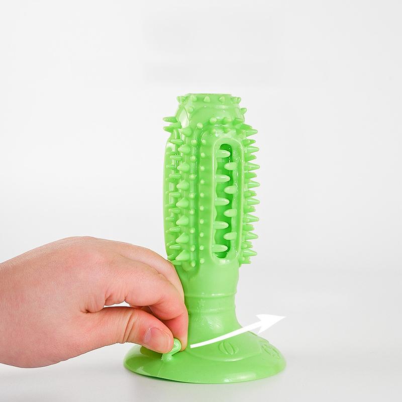 Dog Chew Toys Squeaky Teeth Chew Stick Toothbrush Cleaning Toys Durable Rubber Interactivee Dog Toys For Aggressive Chewers