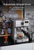 HiBREW 19Bar Semi Automatic Espresso Coffee Machine Temperature Adjustable 58mm Portafilter Cold/Hot Coffee Maker Metal CaseH10A