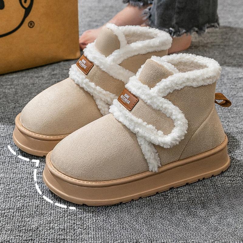 Fashion Women's Snow Boots 2025 New Winter Fashion Warm Thicken Outdoor Cotton Shoes Non Slip Lightweight Comfortable Plush Short Boots