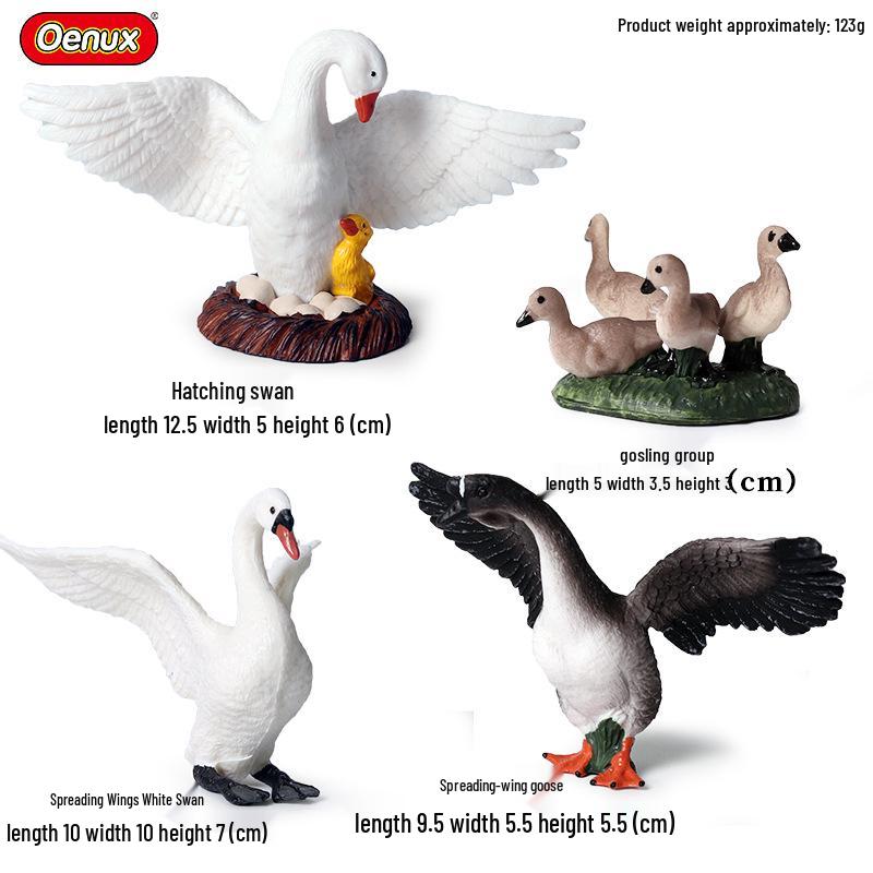 Animal Model Ranch Set: Chicken, Dog, Cow, Sheep, Horse Miniature Toy Scene