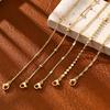 Gold Bracelets for Women, 14K Gold Plated Stackable Bracelet Stack Set Adjustable Charm Paperclip Chain Snake Link Layered Waterproof Jewelry Sets