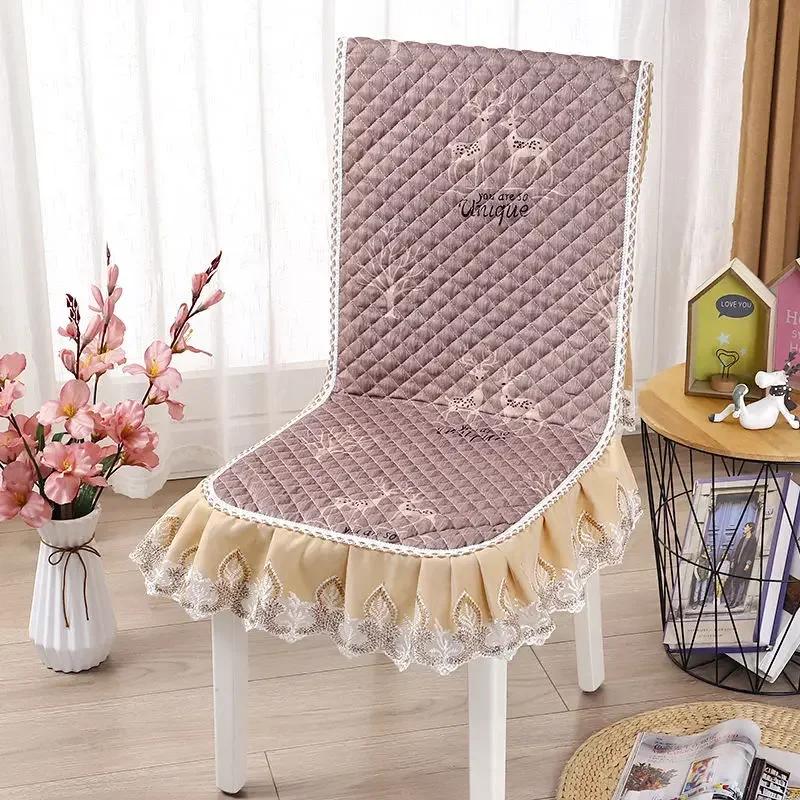 Δαντελένια πλάτη καρέκλας Γραφείο και κάλυμμα καρέκλας Αρχική Ορθογώνιο τραπεζομάντιλο Τέχνη Τραπεζομάντιλο Καρέκλα τραπεζαρίας Ενσωματωμένο μαξιλάρι